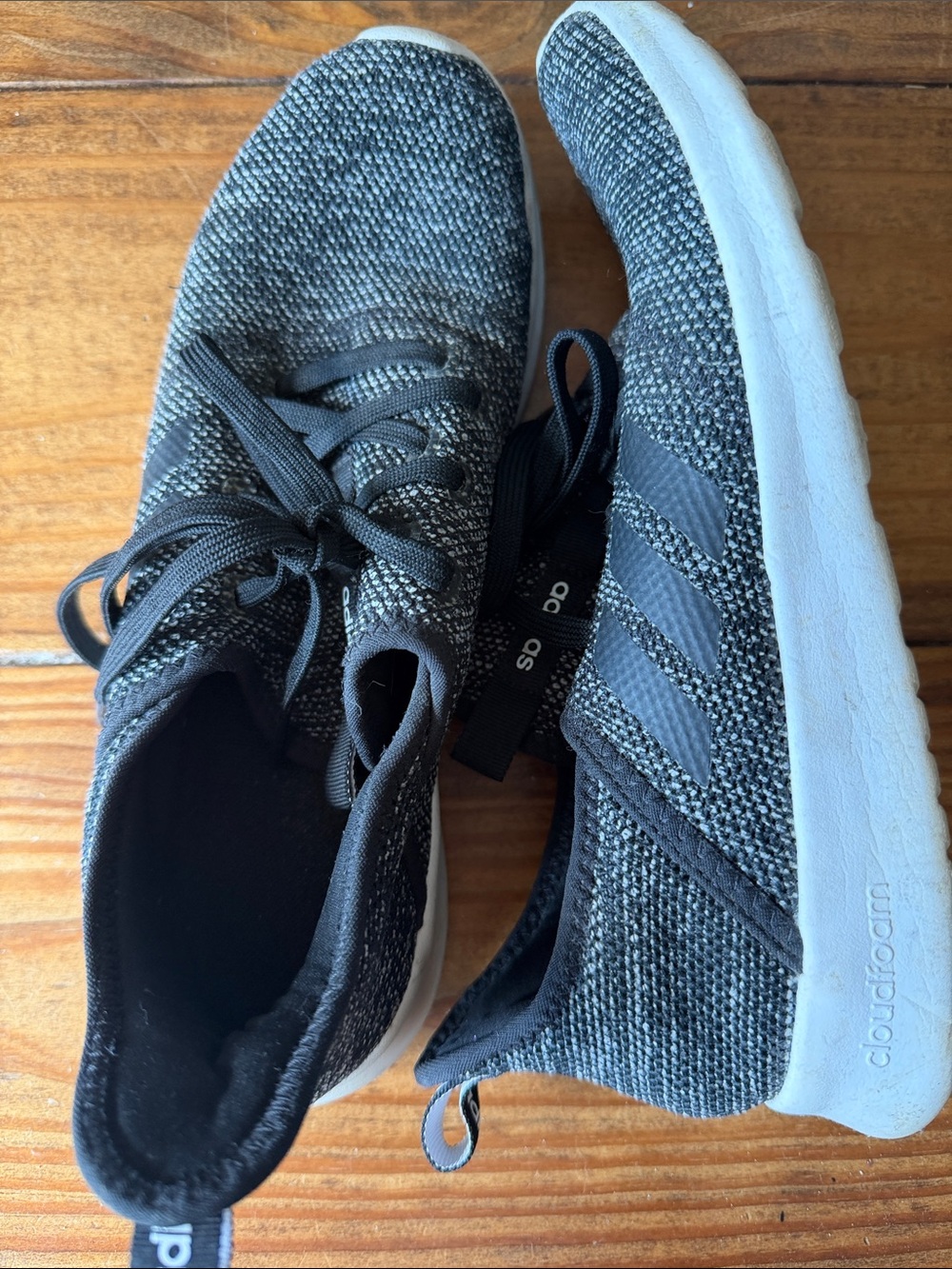 Adidas women’s Black Knit Athletic Sneakers - Lightweight Comfort